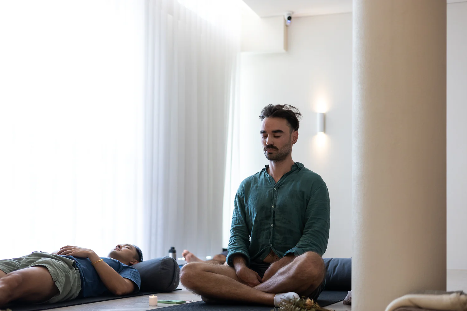 Breathing assessment in progress